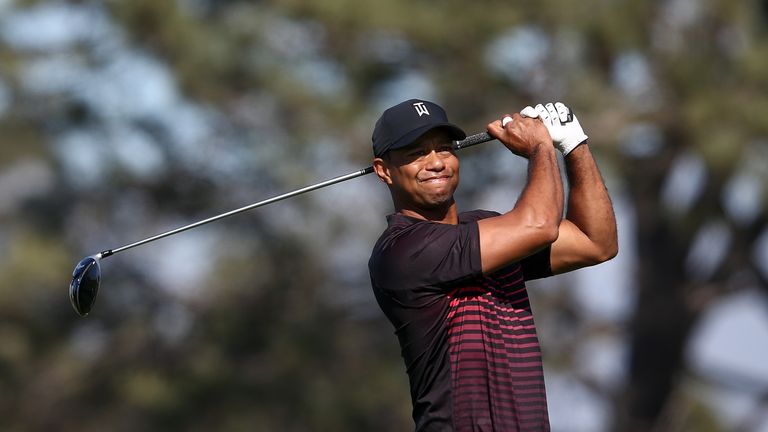 Woods returned to full-field PGA Tour action at the Farmers Insurance Open