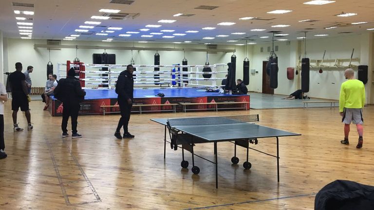 Chamberlain and his team arrived at Olympic Academy of Ukraine on December 30