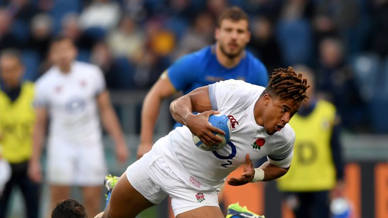 Anthony Watson scored two tries for England against Italy