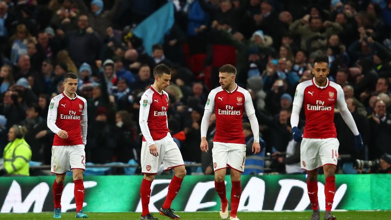 Arsenal were lambasted for their lack of character at Wembley