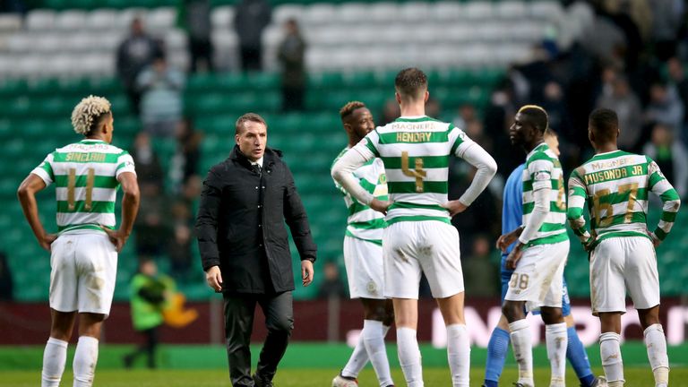 Celtic manager Brendan Rodgers and his team were held by St Johnstone