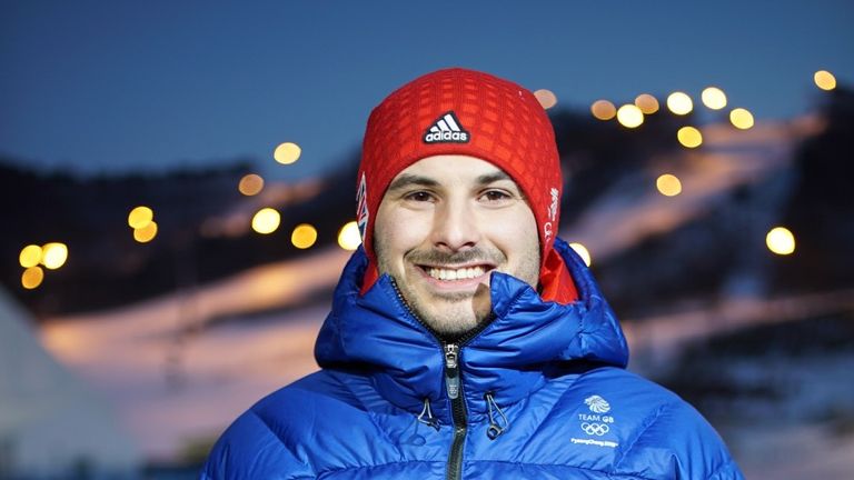 Parsons pictured by SSN in Pyeongchang following his bronze medal success