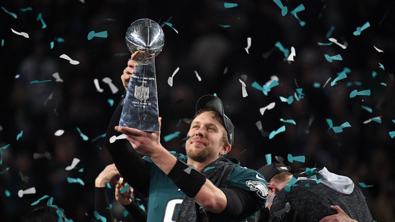 WWE gives Philadelphia Eagles custom belt to celebrate Super Bowl LII