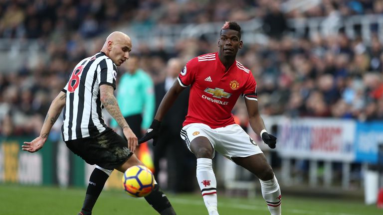 Manchester United midfielder Paul Pogba earned €22.2m from all revenue streams in 2017