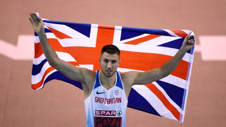 Andrew Pozzi is building up for the Commonwealth Games in Australia