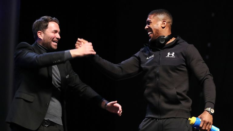 Eddie Hearn feels Deontay Wilder doesn't appear to want to face Anthony Joshua