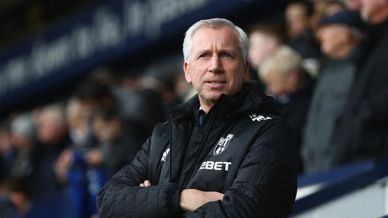 Alan Pardew faces a battle to keep West Brom in the Premier League