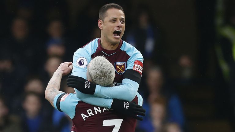 West Ham's Javier Hernandez will hope to find the net for Mexico