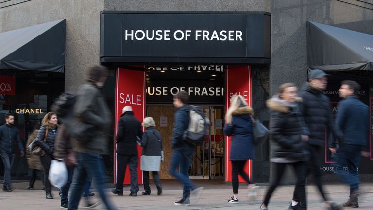 House of Fraser is carrying hundreds of millions of pounds of debt