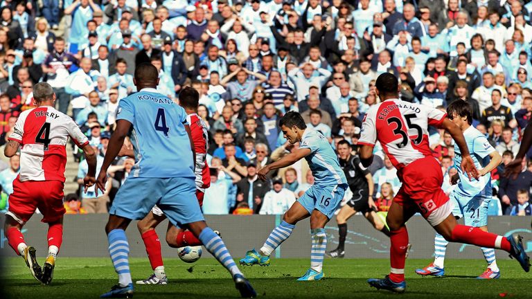 Aguero scored the title-winning goal on the final day of the 2011-12 season