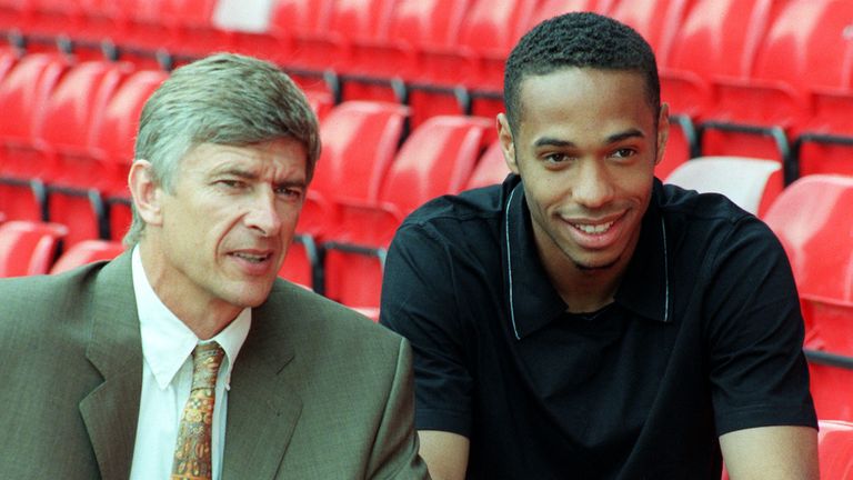 Thierry Henry was signed by Arsene Wenger in 1999