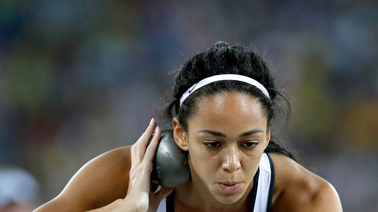 Katarina Johnson-Thompson has a 126-point lead in the heptathlon