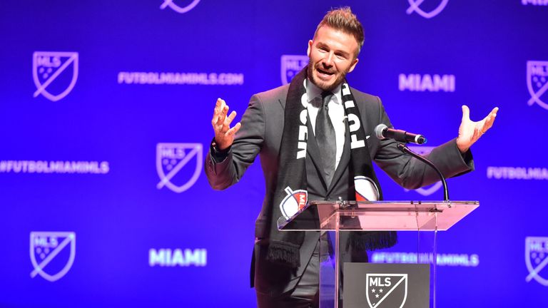 David Beckham's new MLS franchise will be named Club Internacional de Fútbol Miami, the club confirmed