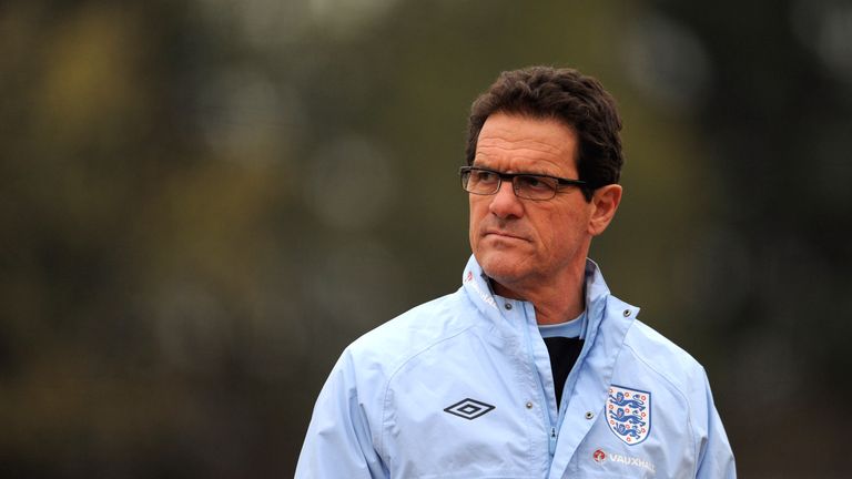 Capello, durante un entrenamiento.