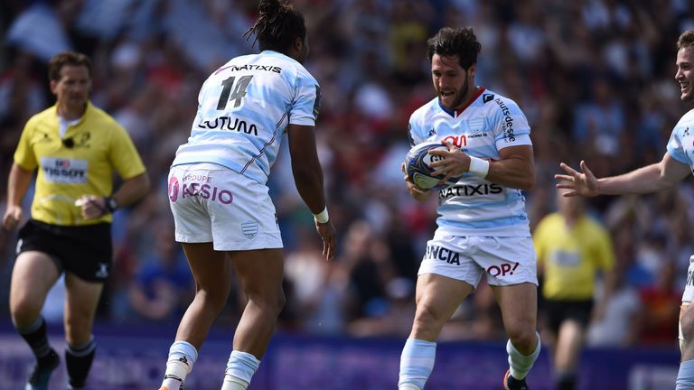 Maxime Machenaud was gifted a try by Thomas in the in-goal area when the winger could have had a hat-trick for himself