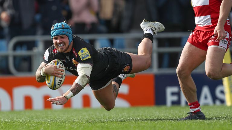 Jack Nowell scored two tries on his return from injury