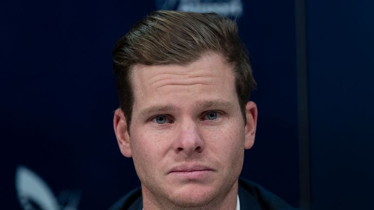 Smith cut a tearful figure while apologising for ball-tampering