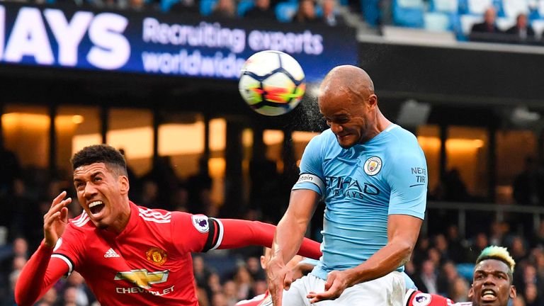 Vincent Kompany scored but City lost 3-2 to rivals United back in April