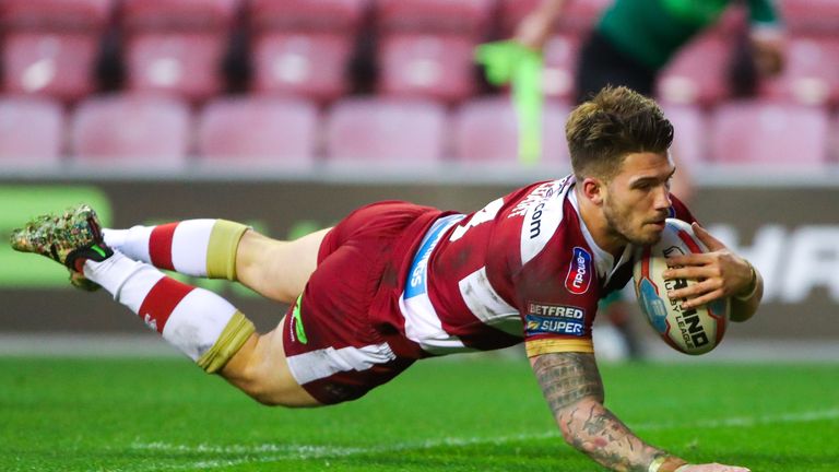 Oliver Gildart scored Wigan's first try
