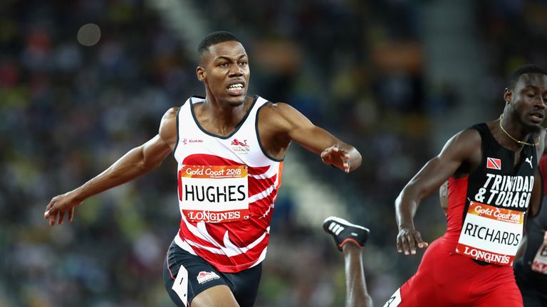 Linford Christie (9.87)  is the only Briton to have ever posted a faster 100m time than Zharnel Hughes