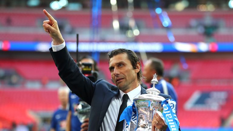 Antonio Conte finished the season with FA Cup success at Wembley