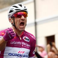 Italy's Elia Viviani has a hat-trick of Giro stage wins 
