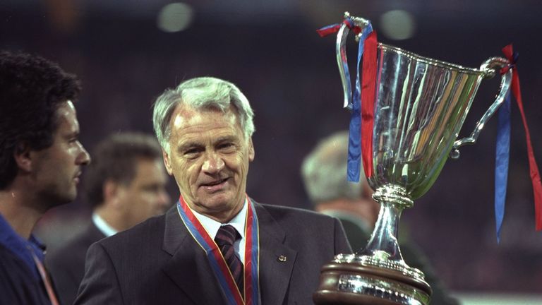 Barcelona boss Bobby Robson picked up a lot of silverware in 1996/97