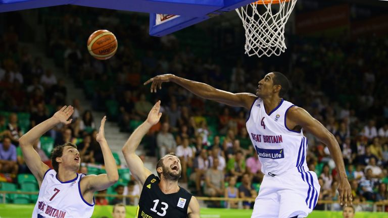 Kieron Achara playing for Great Britain
