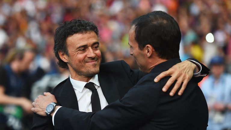 Massimiliano Allegri and Luis Enrique are the frontrunners to replace Wenger