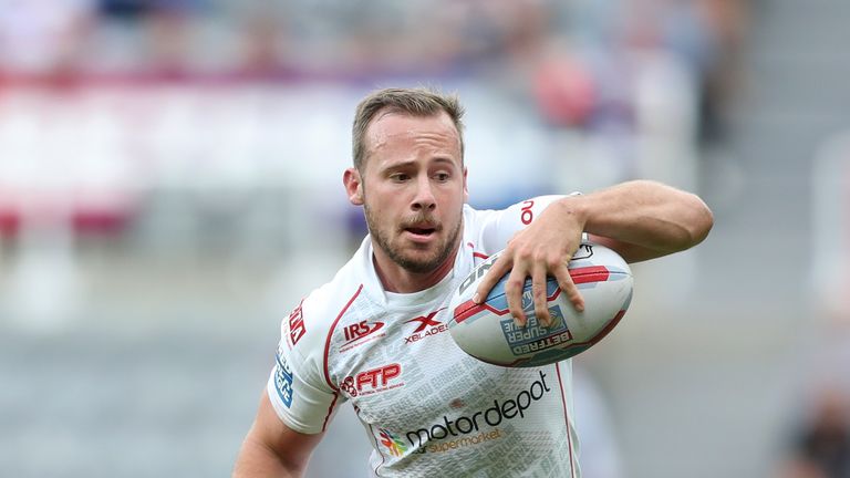 Hull KR's Adam Quinlan crossed the line in their win over Huddersfield 