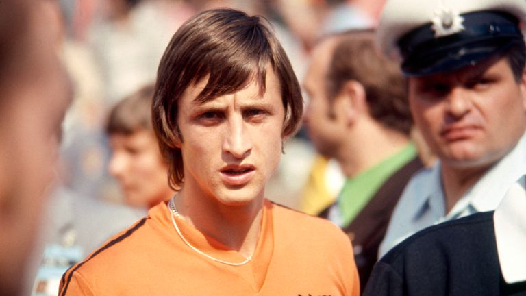 Johan Cruyff at the World Cup in West Germany