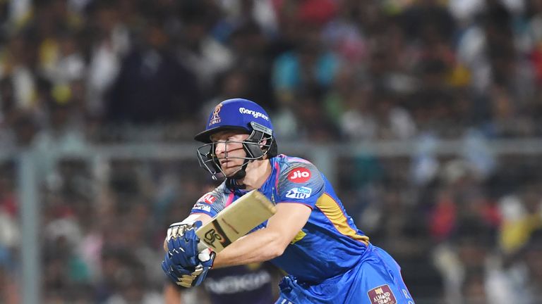 Jos Buttler was 'Mankaded' while playing for the Rajasthan Royals in the IPL (Credit: AFP)