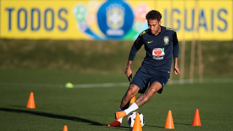 The Paris Saint-Germain forward was training in Teresopolis, outside Rio de Janeiro