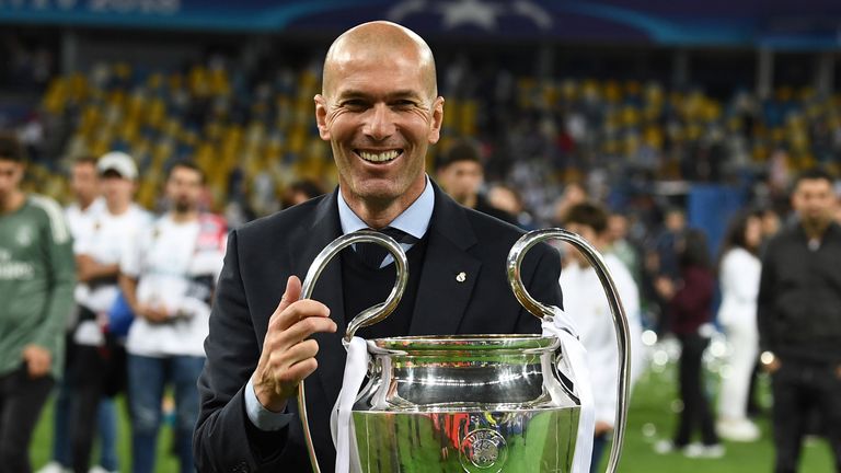 Real Madrid manager Zinedine Zidane calls Champions League win