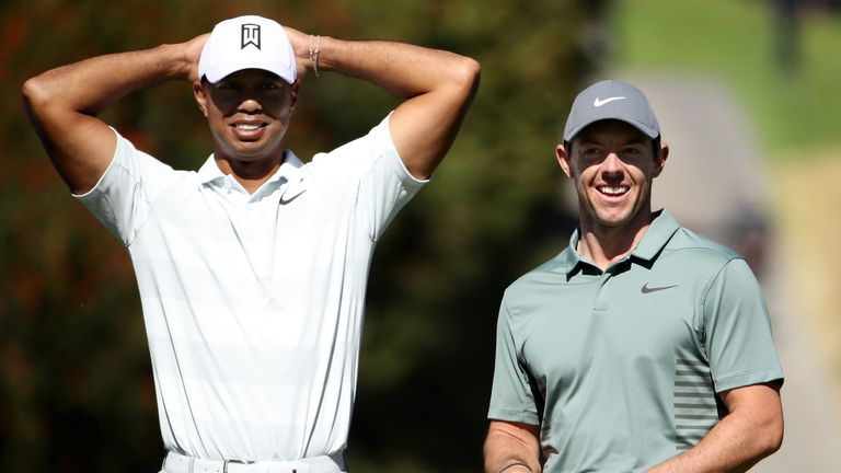 Rory McIlroy believes Tiger Woods has inspired the US dominance of golf's major titles