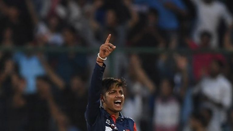Nepalese spinner Sandeep Lamichhane impressed for Delhi in his first IPL season (Credit: AFP)
