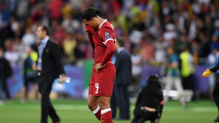 Van Dijk suffered defeat in the Champions League final to Real Madrid
