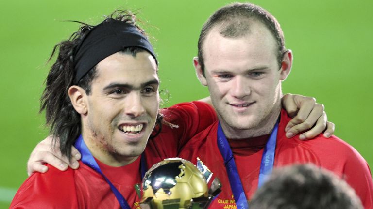 Fue una elección difícil entre Wayne Rooney y Carlos Tevez