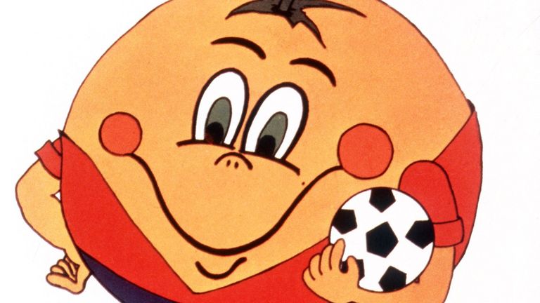 1982 schlug die Stunde einer Orange namens Naranjito - das Maskottchen der WM in Spanien.