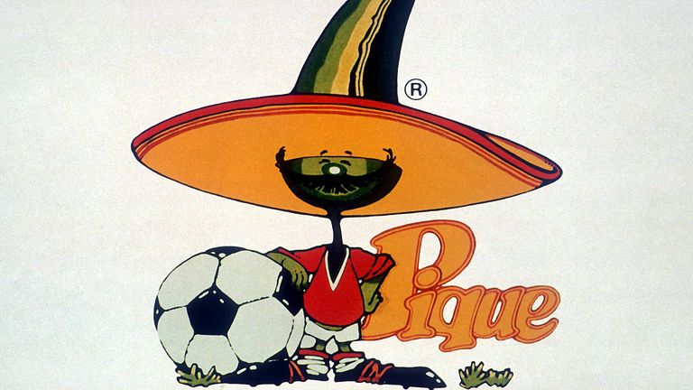 1986 ging es erneut nach Mexiko. Dieses Mal war ein grüner Jalapeno, der das Nationaltrikot, einen Schnurrbart und einen Sombrero trug, das Maskottchen. Sein Name: Pique.