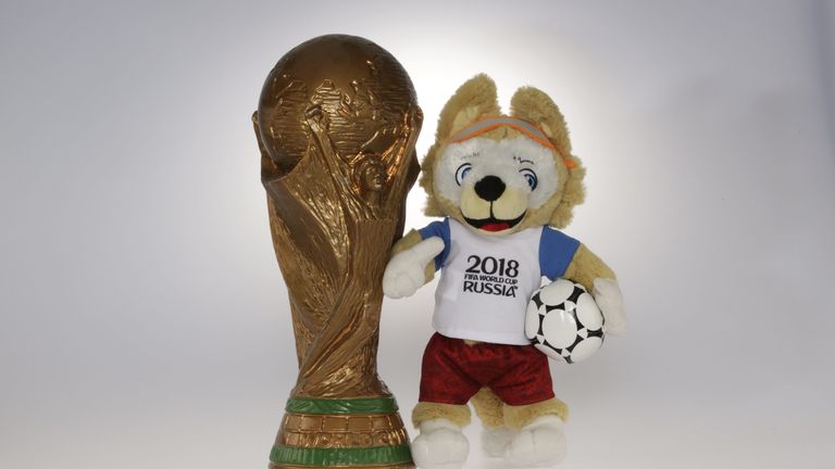 Bei der WM 2018 in Russland ist ein Wolf das Maskottchen. Er heisst Zabivaka. Das bedeutet auf Russisch 'Der einen Treffer erzielt'.