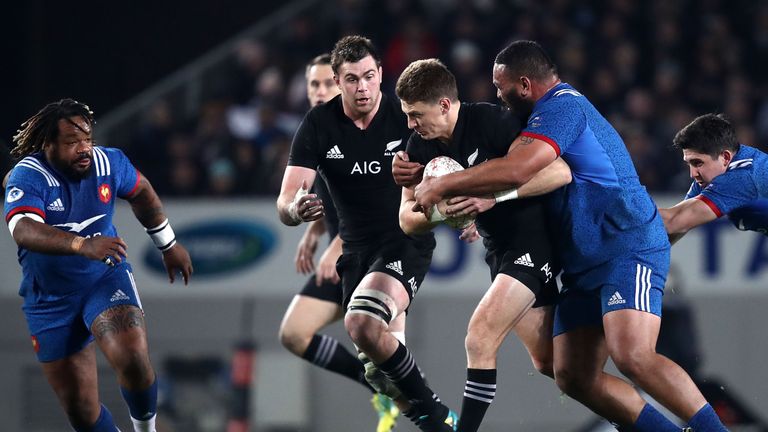 Beauden Barrett in action