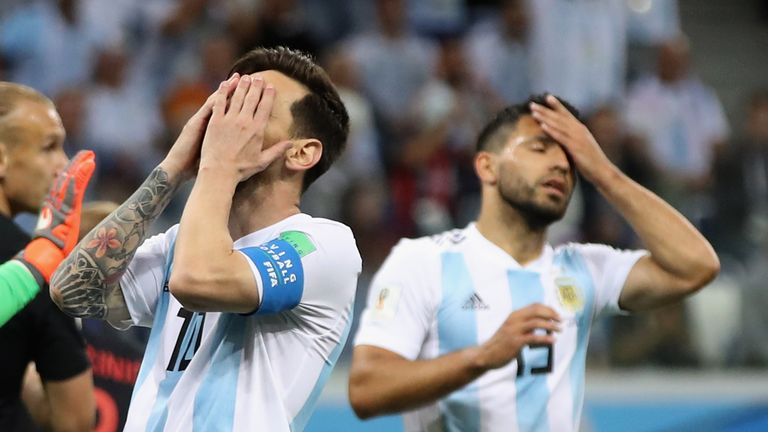 The two-time World Cup winners are bottom of Group D