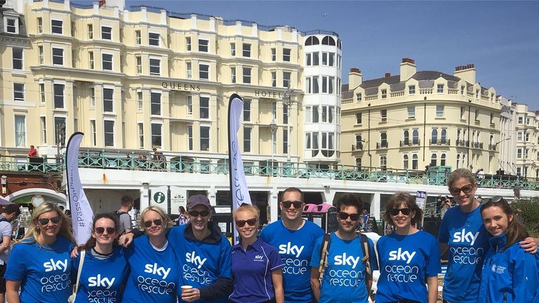 The Sky Scholars also get stuck into big campaigns such as Sky Ocean Rescue