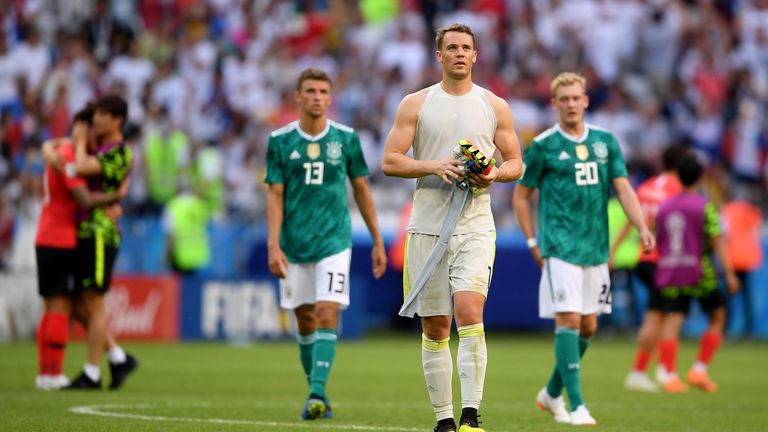 Germany were knocked out in the group stages in Russia