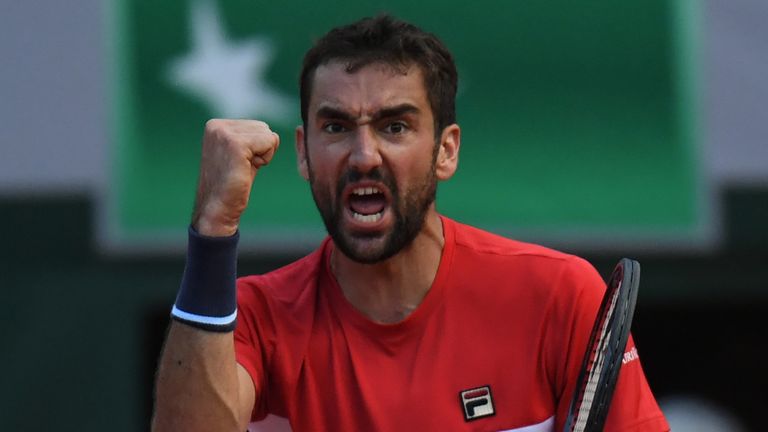 Marin Cilic will take on Juan Martin del Potro in the quarter-finals of the French Open