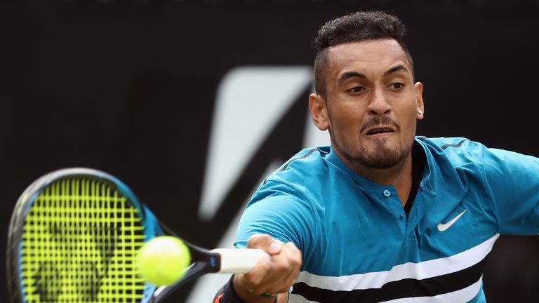 Nick Kyrgios is through in Stuttgart