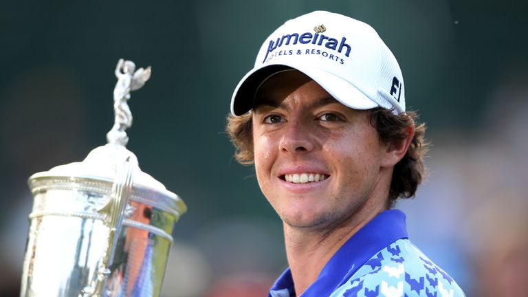 McIlroy is all smiles after winning the 111th US Open at Congressional Country Club in 2011