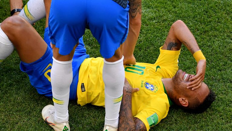 Neymar has split opinion after his behaviour on Monday