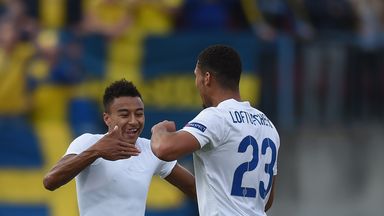 Jesse Lingard and Ruben Loftus-Cheek in England U21 action